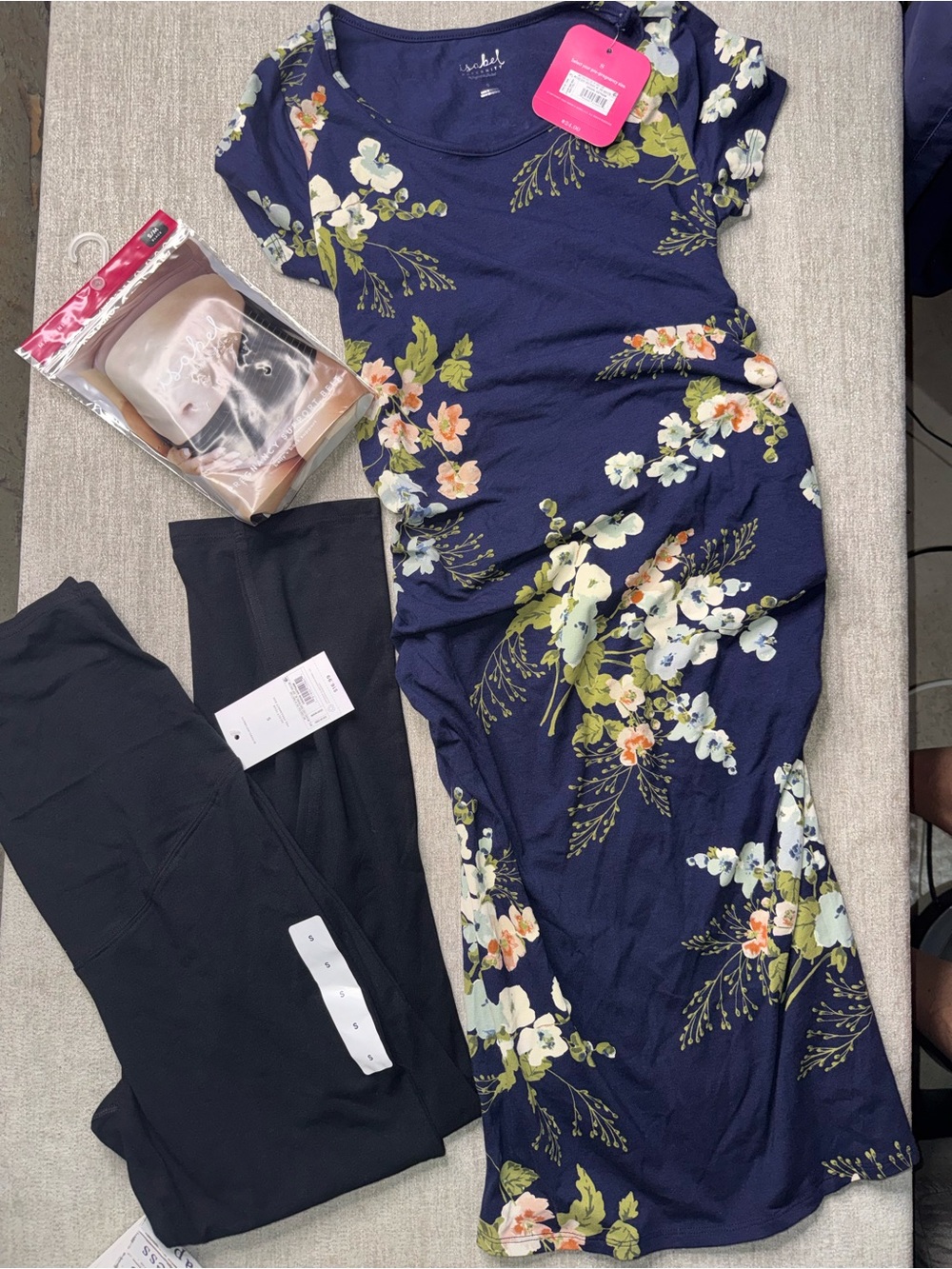 Isabel Ingrid & Isabel Maternity Bundle Small NWT Dress Leggings Support Belt